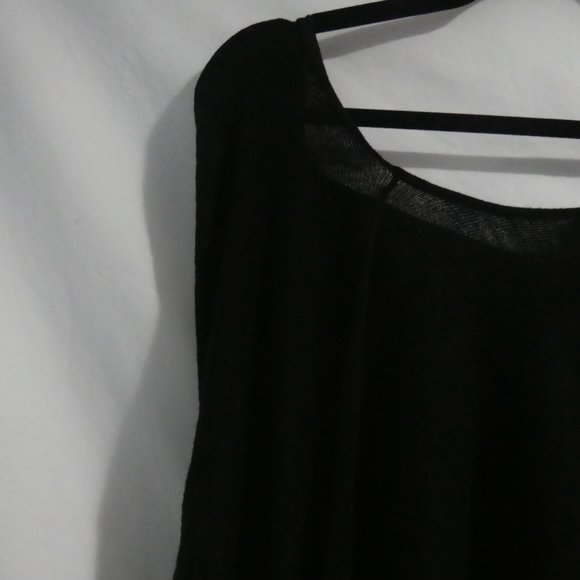 REITMANS | large | Sheer Black Knit Poncho / Shawl With Sleeves | GUC - Picture 10 of 16